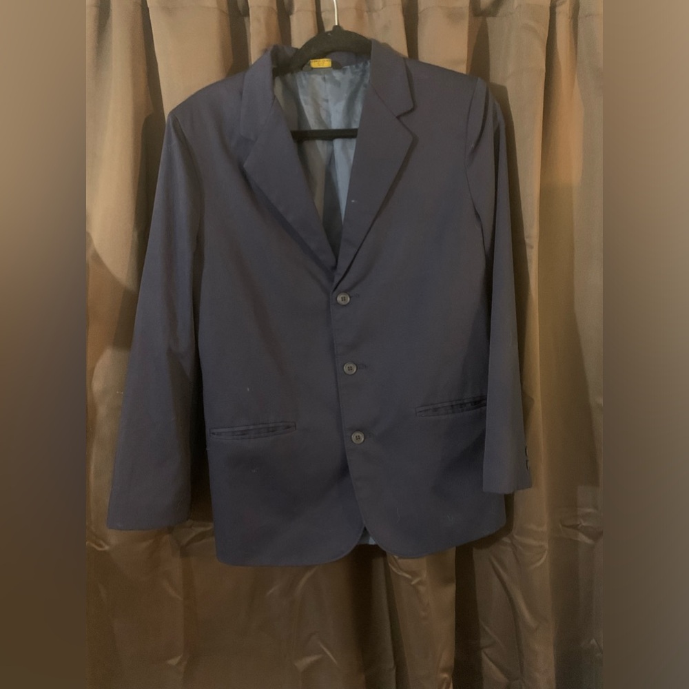 City streets, navy blue, 18, men’s suit jacket